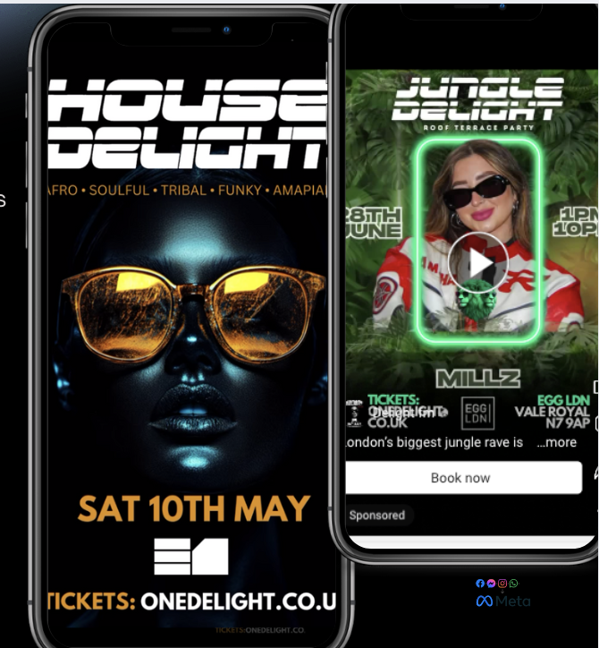 House Delight First-Time Agency Partnership - Paid Social Success outdoor advertising campaign